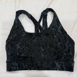 lululemon athletica Black Patterned Sports Bra size 2